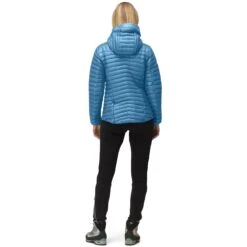 Norrona Doudoune Femme - Trollveggen Superlight Down850 Hood - Hawaiian Surf -Norrona norrona trollveggen superlight down850 hood jacket women hawaiian surf 4 1258414