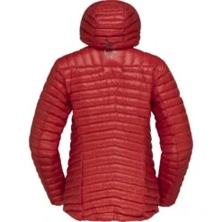 Norrona Doudoune Femme - Trollveggen Superlight Down850 Hood - True Red -Norrona norrona trollveggen superlight down850 hood jacket women true red 2 1258424