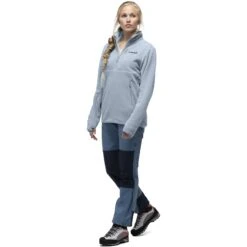 Norrona Pullover Unisexe - Warm2 Halfzip - Blue Fog -Norrona norrona warm2 halfzip unisex pullover blue fog 3 1259058
