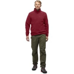 Norrona Pullover Unisexe - Warm2 Halfzip - Rhubarb Melange -Norrona norrona warm2 halfzip unisex pullover rhubarb melange 3 1032163