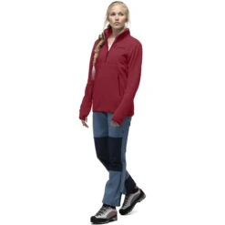 Norrona Pullover Unisexe - Warm2 Halfzip - Rhubarb Melange -Norrona norrona warm2 halfzip unisex pullover rhubarb melange 5 1032165