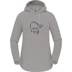 Norrona Pull à Capuche Femme - Warm2 Hood - Drizzle Melange