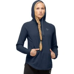 Norrona Pull à Capuche Femme - Warm2 Hood - Indigo Night