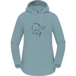 Norrona Pull à Capuche Femme - Warm2 Hood - Tourmaline Melange