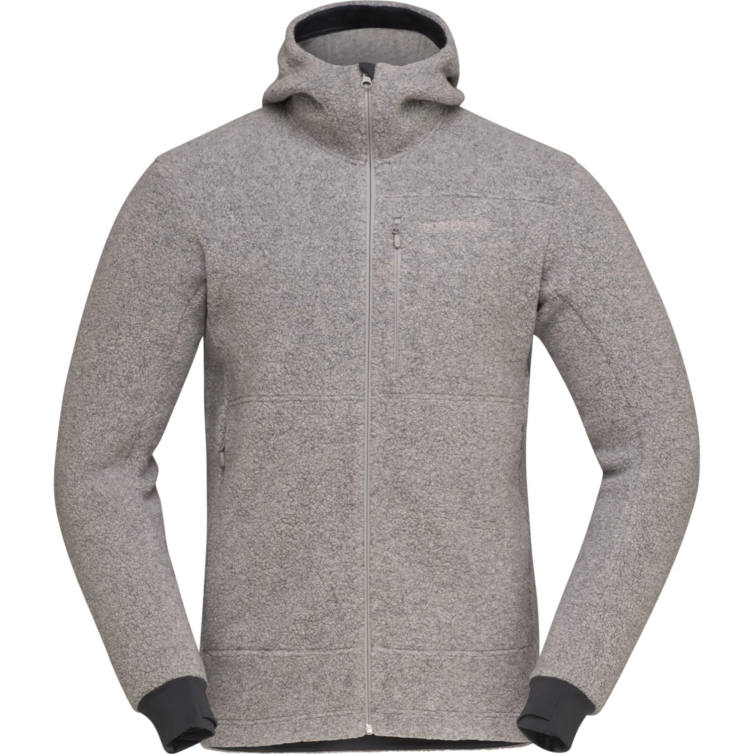 Norrona Veste Homme - Warmwool3 Hood - Drizzle 2 Norrona Veste Homme - Warmwool3 Hood - Drizzle – Image 2