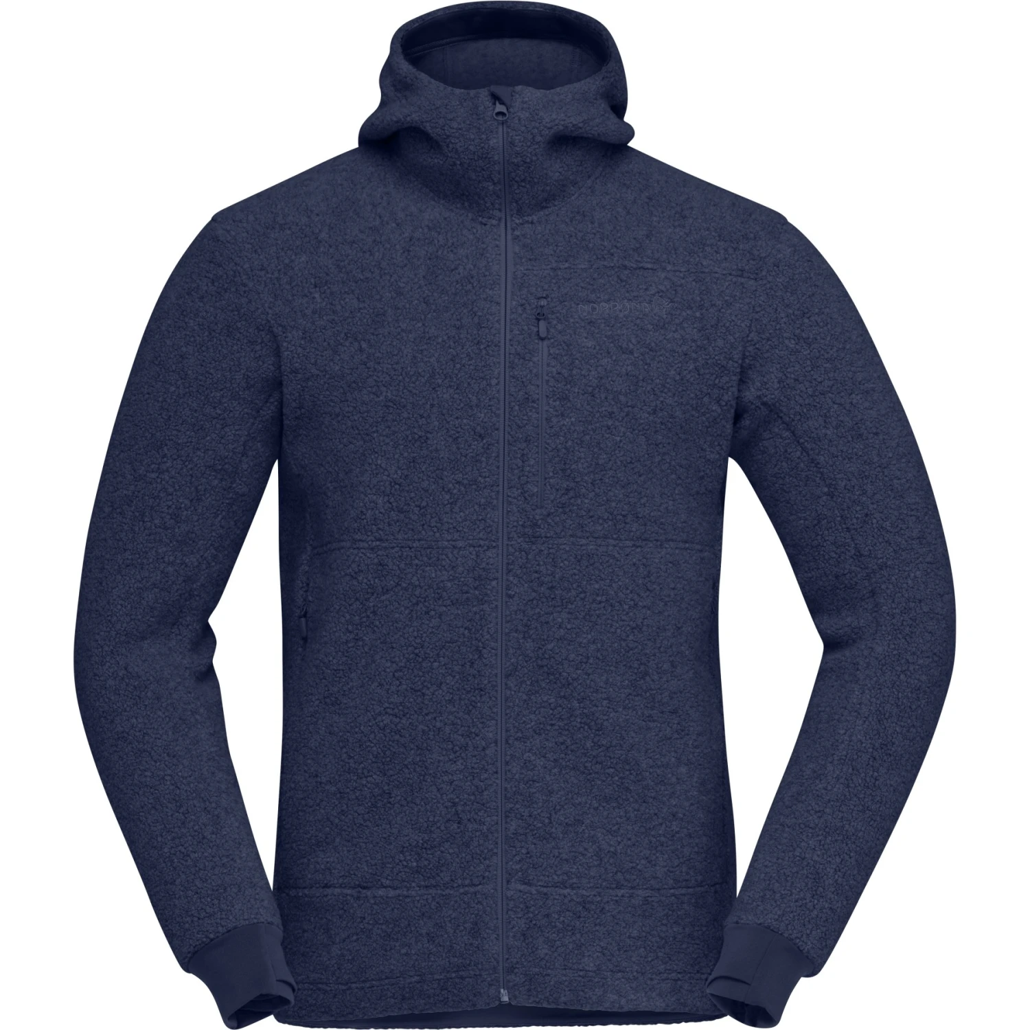 Norrona Veste Homme - Warmwool3 Hood - Indigo Night 2 Norrona Veste Homme - Warmwool3 Hood - Indigo Night – Image 2