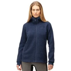 Norrona Veste Femme - Warmwool3 Hood - Indigo Night