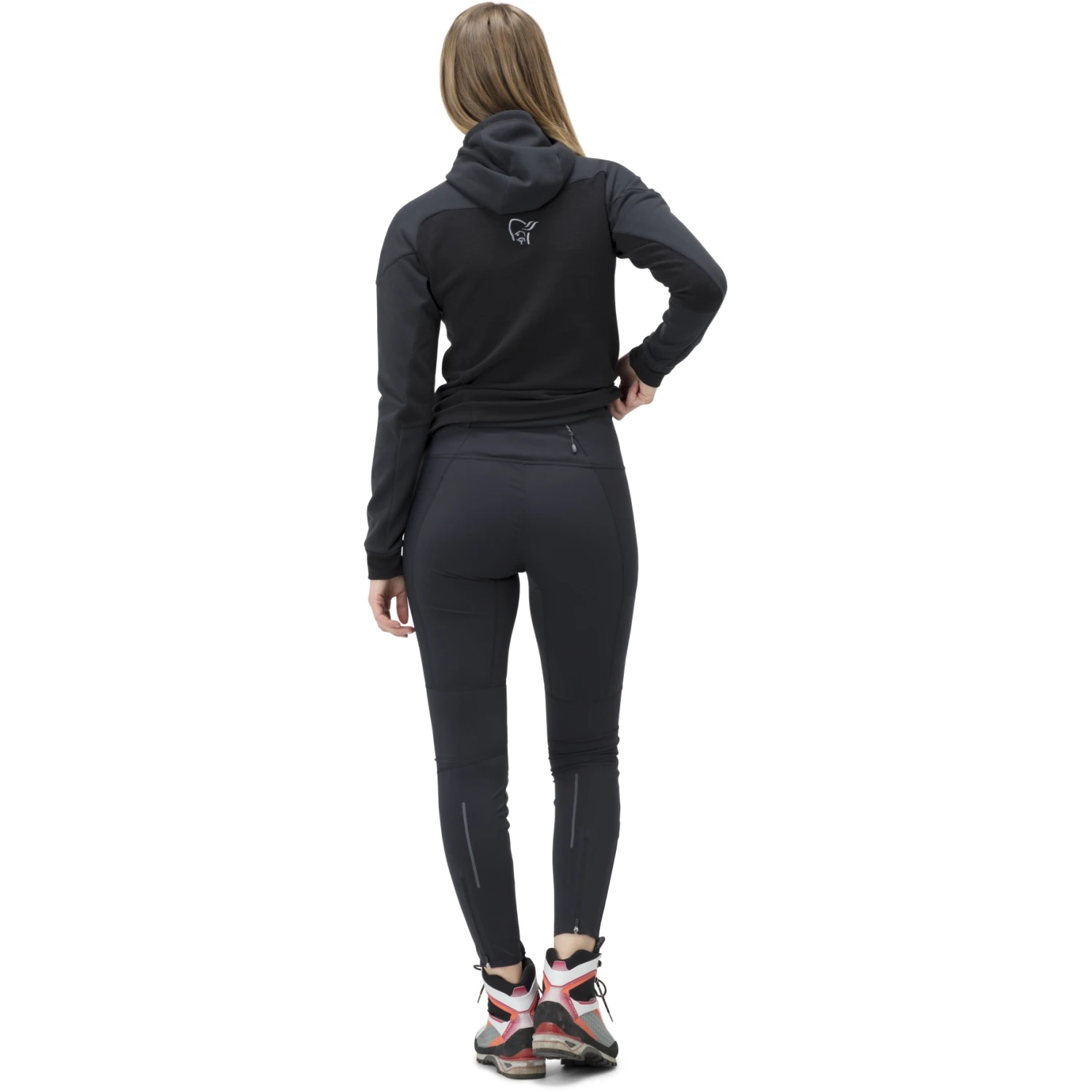 Norrona Wind Legging Femme - Caviar/Dark Grey Melange 5 Norrona Wind Legging Femme - Caviar/Dark Grey Melange â Image 5